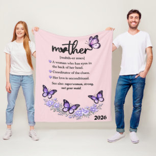 Beautiful Mother's Day Mother Fleece Blanket