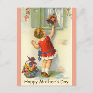 Beautiful Mother's Day Postcard w/ Vintage Image
