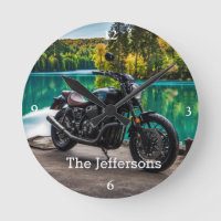 Beautiful Motorcycle by Lake