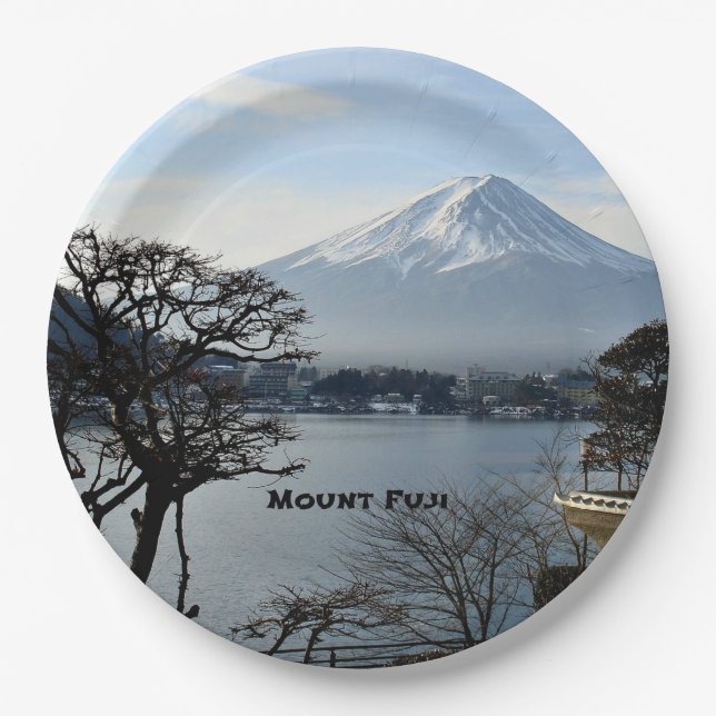 Beautiful Mount Fuji, Japan Paper Plate (Front)