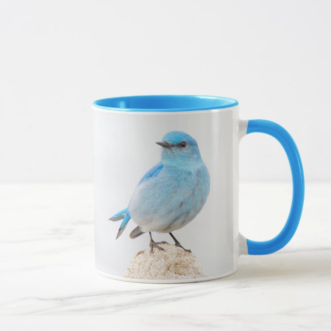 Beautiful Mountain Bluebird on a Stump Mug (Right)