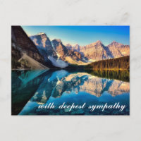 Beautiful Mountain Calm Lake Waters Scene Sympathy