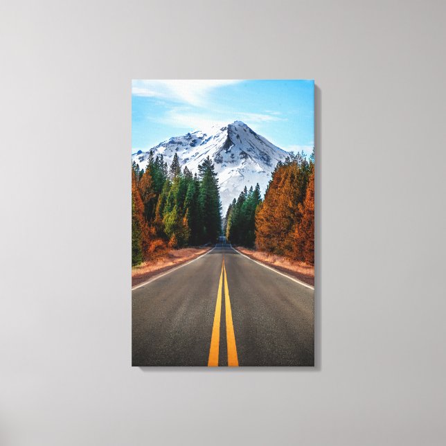 Beautiful Mountain Road Canvas Wall Art for Home D (Front)