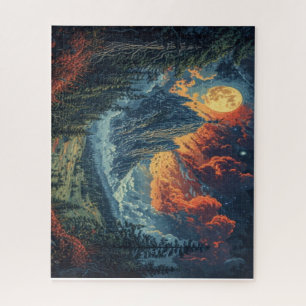 Beautiful Mountain Scene Jigsaw Puzzle