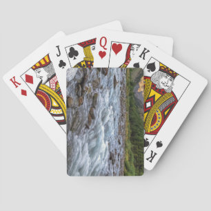 Beautiful Mountain Stream Flowing Over Rocks Playing Cards