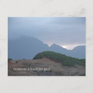 Beautiful Mountain View In Dominica Postcard