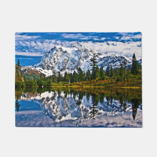 Beautiful Mountains - Picture Lake - Mount Shuksan Doormat