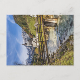Beautiful Mountains with Church Postcard