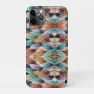 Beautiful multi coloured ice crystal feathers  Case-Mate iPhone case