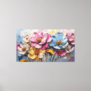 Beautiful multicolor abstract painting canvas print