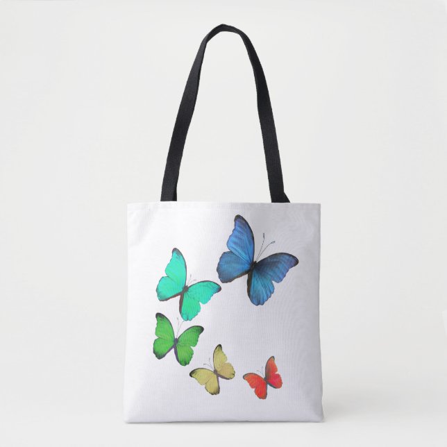 Beautiful Multicolored Butterflies Tote Bag (Front)