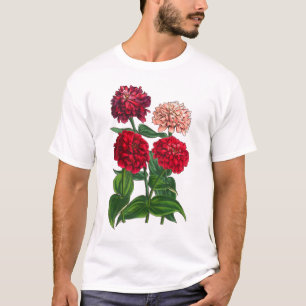 Beautiful Multicolored Zinnias Gardener's T-Shirt