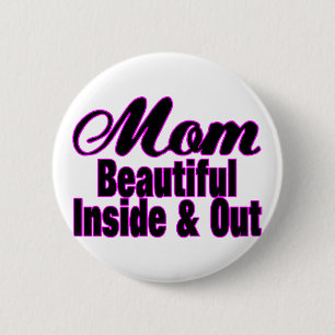 Beautiful Mum 6 Cm Round Badge