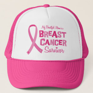 Beautiful Mum Breast Cancer Survivor Caps