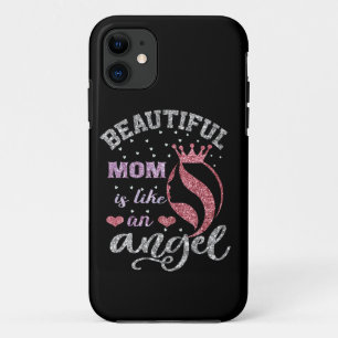 Beautiful mum is like an angel Case-Mate iPhone case