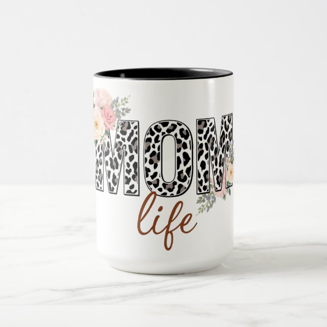 Beautiful Mum Life Floral Mug (Center)