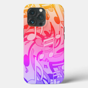 Beautiful Music Happy Colours Lively Musical Notes iPhone 13 Pro Case