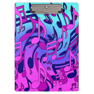 Beautiful Music Musical Notes Lively Upbeat Artsy  Clipboard