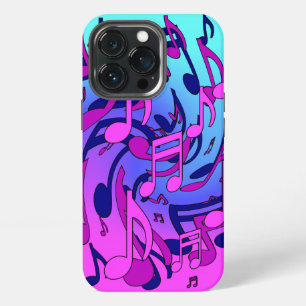 Beautiful Music Musical Pattern Pink Purple Aqua iPhone 13 Pro Case