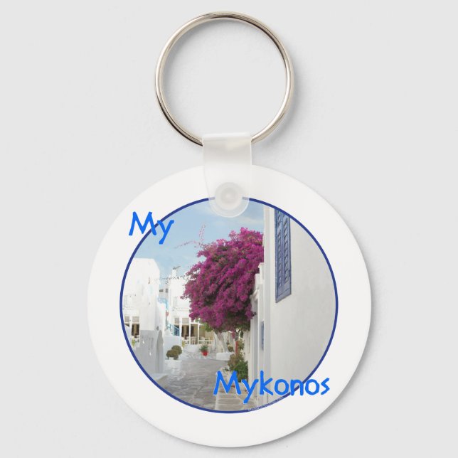 Beautiful Mykonos Key Ring (Front)