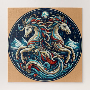 "Beautiful Mystical Horses" 11  Jigsaw Puzzle