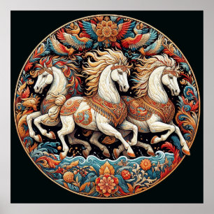 "Beautiful Mystical Horses" 21 Poster