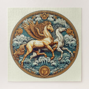 "Beautiful Mystical Horses" 32  Jigsaw Puzzle