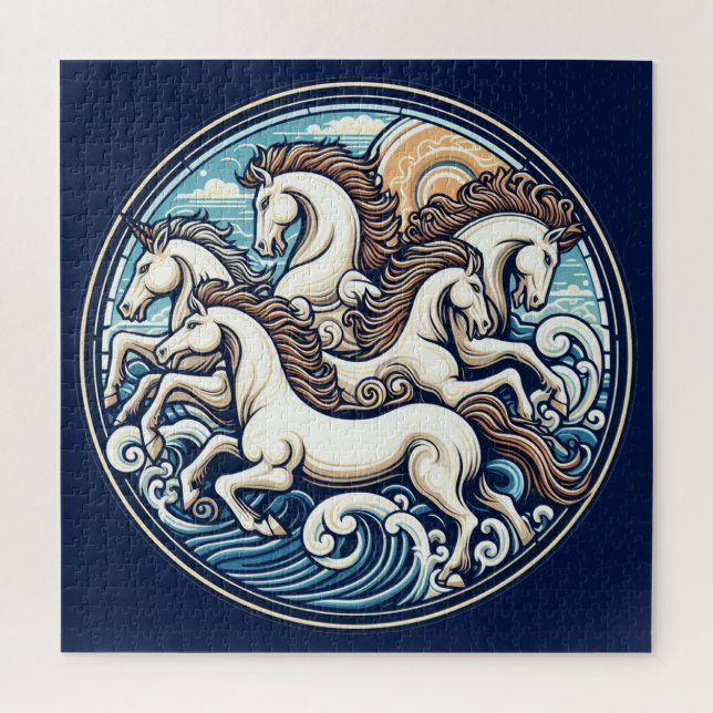 Beautiful Mystical Horses 51 Jigsaw Puzzle (Vertical)