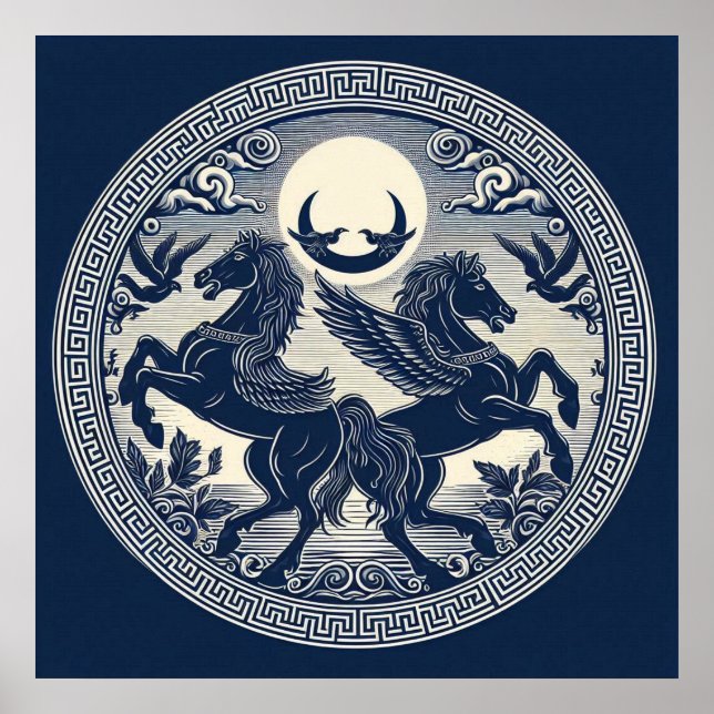 Beautiful Mystical Horses 51  Poster (Front)