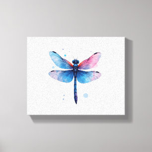 Beautiful Nature Colourful Graphic Pattern Dragonf Canvas Print