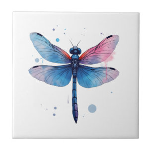 Beautiful Nature Colourful Graphic Pattern Dragonf Tile