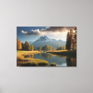 Beautiful nature landscape canvas print
