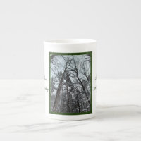 Beautiful nature snow in the woods Specialty Mug