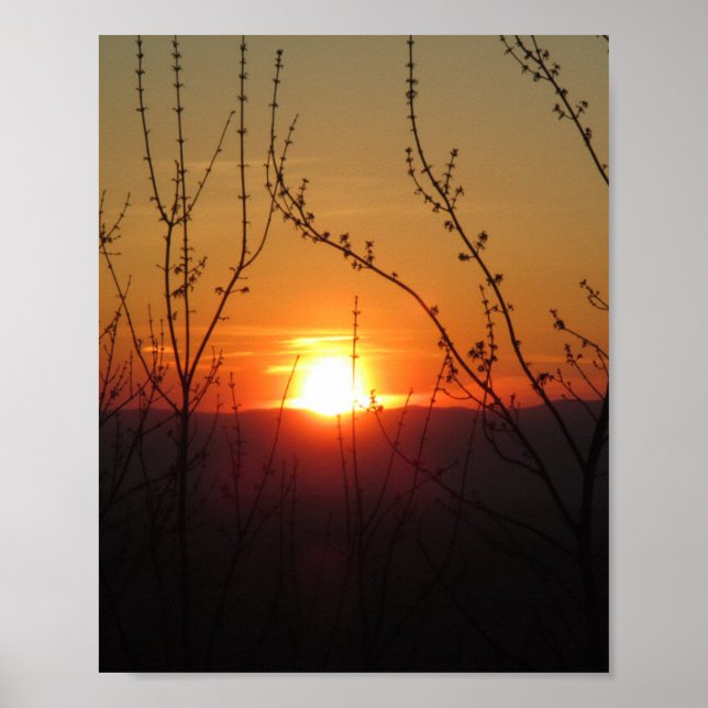 Beautiful Nature Sunset Poster Print Picture (Front)