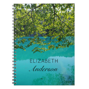 Beautiful Nature Trees and Lake Custom Notebook