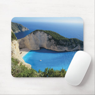 Beautiful Navagio Beach, Greece Mouse Pad