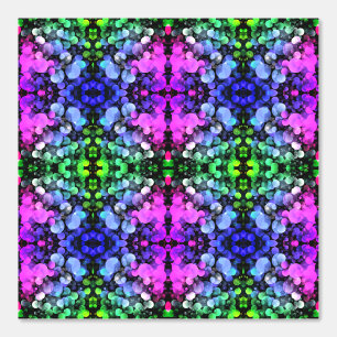 Beautiful Neon Colours Bubbles Ornaments Wallpaper