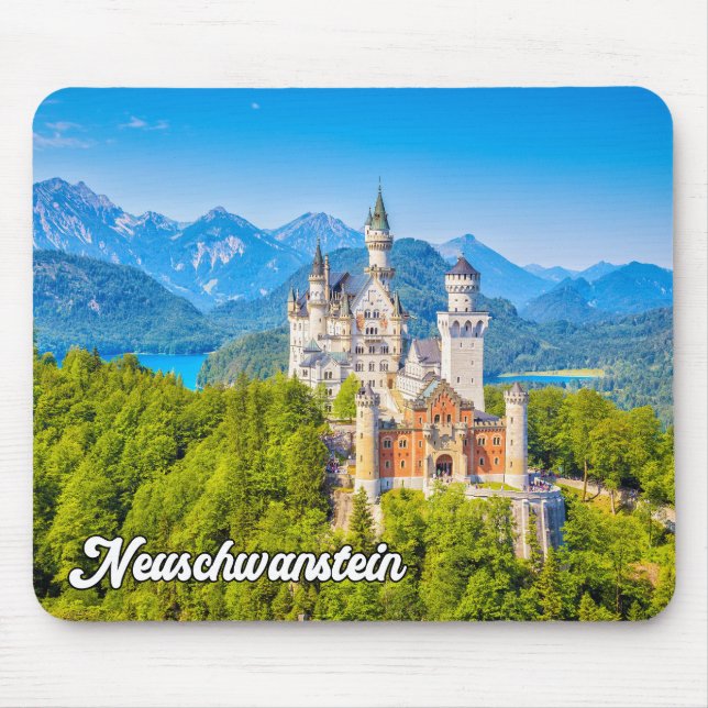 Beautiful Neuschwanstein Castle, Germany Mouse Pad (Front)