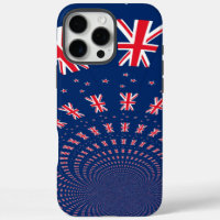 Beautiful New Zealand Flag Art Print Design