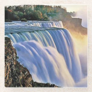 Beautiful Niagara Falls Glass Coaster