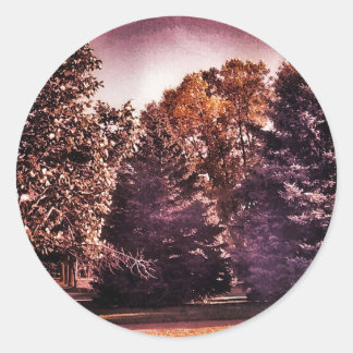 Beautiful Night Classic Round Sticker