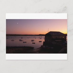 Beautiful night shot in Rock in Cornwall Postcard