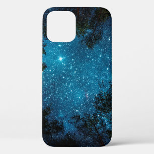Beautiful night sky, the Milky Way and the trees.  iPhone 12 Case