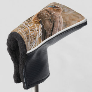 Beautiful Northern Harrier Hawk in the Marshes Golf Head Cover