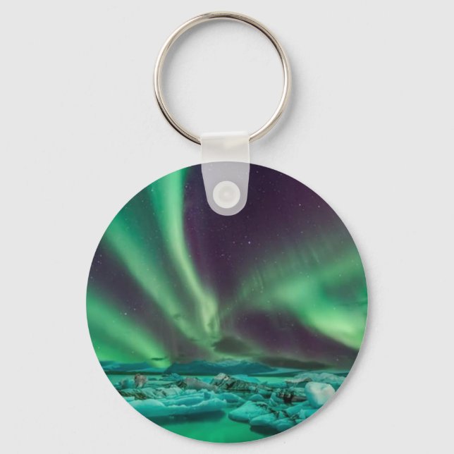 Beautiful Northern Lights Key Chain (Front)