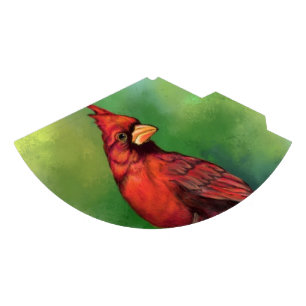 Beautiful Northern Red Cardinal Bird Painting Art  Party Hat