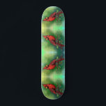 Beautiful Northern Red Cardinal Bird Painting  Skateboard<br><div class="desc">Beautiful Northern Red Cardinal Bird Painting Art Watercolor Migned - Green</div>