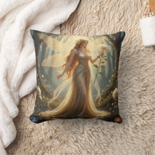 Beautiful November Topaz Fairy Cushion