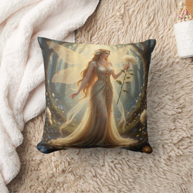 Beautiful November Topaz Fairy Cushion (Blanket)