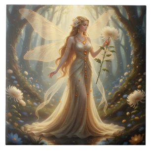 Beautiful November Topaz Fairy Tile